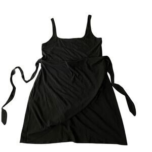 Wilfred Black Mini Wrap Dress
